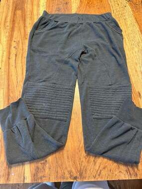 Aviator Nation Moto Sweatpants Charcoal size large